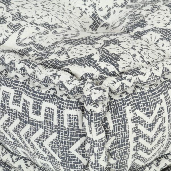 vidaXL Pufe modular tecido cinzento-claro