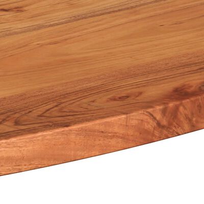 vidaXL Tampo de mesa oval 100x50x2,5 cm madeira de acácia maciça