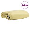 vidaXL Lona 650g / m² Bege 4 x 8 m Lona com revestimento em PVC