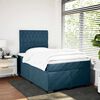 vidaXL Cama boxspring com colch&atilde;o 120x200 cm veludo azul