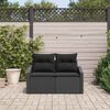 vidaXL Sof&aacute; de jardim com almofada 123 x 62 x 69 cm vime PE