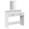 vidaXL Mesa de vestir Branco 100 x 41 x 140 cm Derivados de Madeira