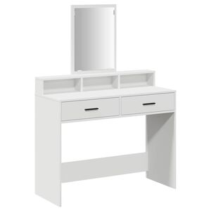 vidaXL Mesa de vestir Branco 100 x 41 x 140 cm Derivados de Madeira