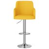 vidaXL Bancos de bar 2 pcs tecido amarelo mostarda