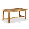 vidaXL Mesa de jantar madeira de mangueira maci&ccedil;a 180 cm