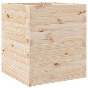 vidaXL Vaso/floreira de jardim 40x40x46 cm madeira de pinho maci&ccedil;a