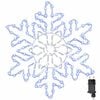 vidaXL Floco de Natal 156 LED Azul 55.5 x 55.5 x 0.75cm PVC