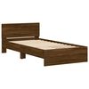 vidaXL Cama sem colch&atilde;o com cabeceira 100x200 cm carvalho castanho