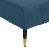 vidaXL Chaise longue veludo azul