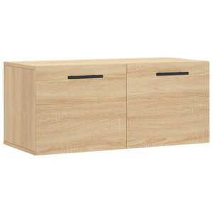 vidaXL Arm&aacute;rio parede 80x36,5x35 cm derivados madeira carvalho sonoma
