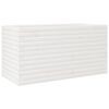 vidaXL Vaso/floreira de jardim 90x40x45,5 cm pinho maciço branco