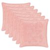 vidaXL Capa almofada 6 unid. HOUTEN Rosa 30 x 30 cm