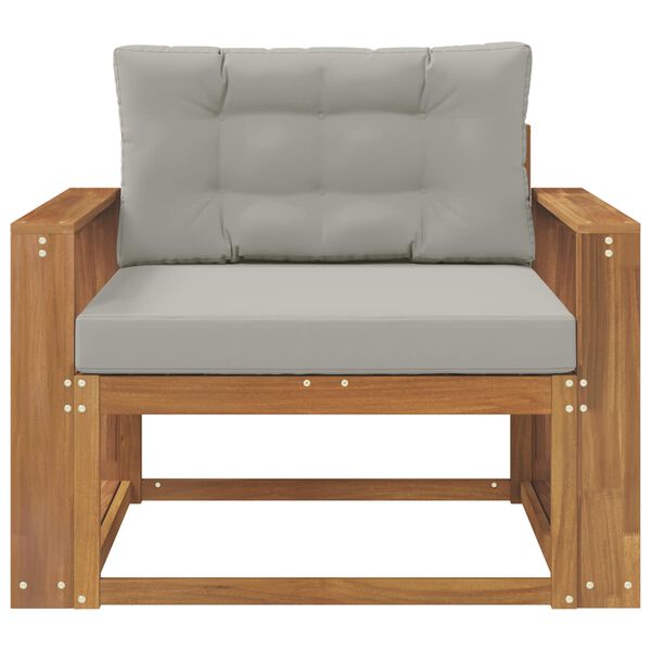 vidaXL Sof&aacute; M&eacute;dio Externo Madeira S&oacute;lida de Ac&aacute;cia Natural