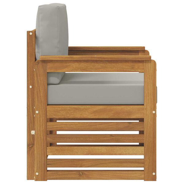 vidaXL Conjunto de Sof&aacute;s para Exterior Natural 71 x 63 x 73 cm