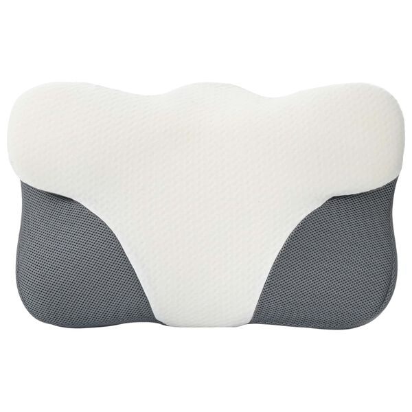 vidaXL Almofada cervical Branco Espuma de Mem&oacute;ria 57 x 36 x 13 cm
