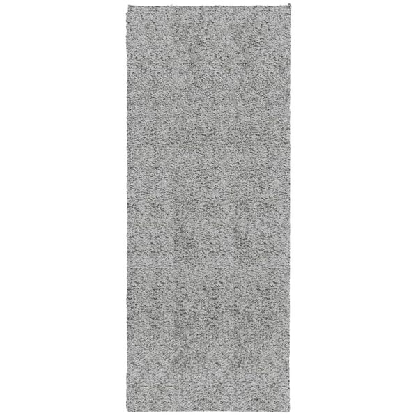 vidaXL Tapete shaggy de pelo alto PAMPLONA 80x200 cm cinzento