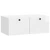 vidaXL Gabinete de TV de Parede 78,5 x 41 x 30 cm Branco Brilhante