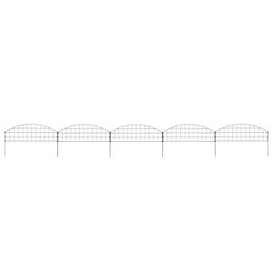 vidaXL Conj. pain&eacute;is de veda&ccedil;&atilde;o arqueados p/ jardim 77,3x26 cm verde