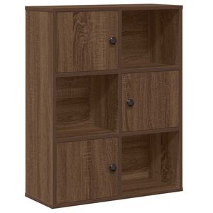 vidaXL Estante 60x24x76,5 cm derivados de madeira carvalho castanho