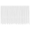 vidaXL Cortina de Renda com cortinas Branco 180 x 400 cm Poli&eacute;ster