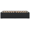 vidaXL Estrutura de cama 100x200 cm couro artificial preto