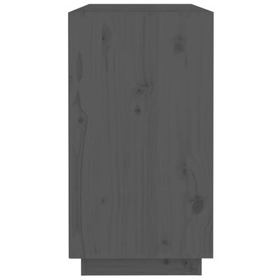 vidaXL Aparador 100x40x75 cm madeira de pinho maciça cinza