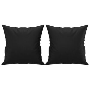 vidaXL Almofadas decorativas 2 pcs 40x40 cm couro artificial preto