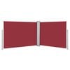 vidaXL Toldo lateral retr&aacute;til 100x1000 cm vermelho