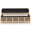 vidaXL 11 pcs conj. lounge jardim c/ almofad&otilde;es antracite pinho maci&ccedil;o