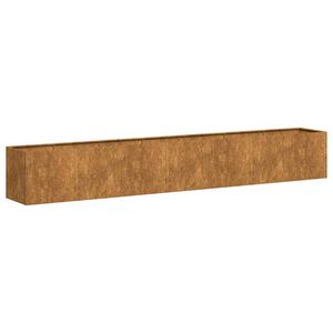 vidaXL Floreira enferrujada 280x40x40 cm a&ccedil;o resistente