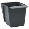 vidaXL Caixas de Flores para Paletes Euro 12 pcs Cinzento