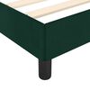 vidaXL Estrutura de cama sem colch&atilde;o 90x190 cm veludo verde-escuro