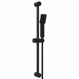 vidaXL Conjunto de Sistema de Chuveiro Preto 70 cm A&ccedil;o inoxid&aacute;vel