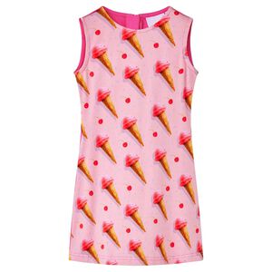 vidaXL Vestido de crian&ccedil;a rosa-choque 104