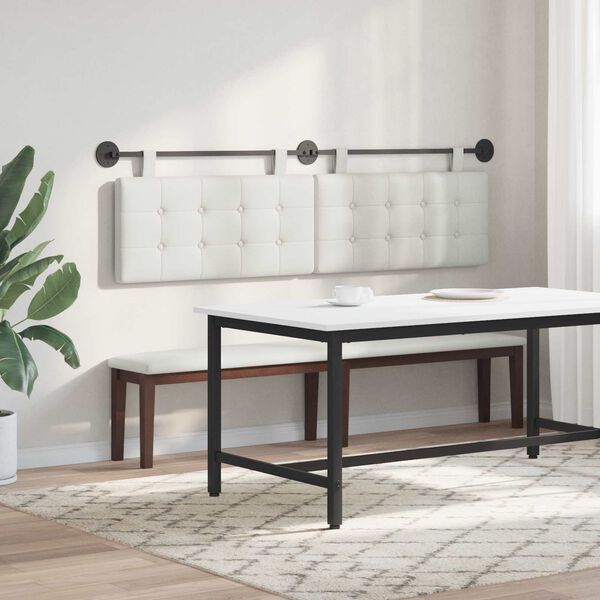 vidaXL Cabeceira Suspensa Montado na parede Couro Sint&eacute;tico