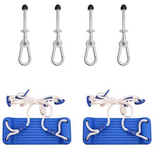 vidaXL Assentos de baloi&ccedil;o 2pcs c/ pedras de escalada polietileno azul