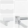vidaXL Toldo Retr&aacute;til Manual Branco 4 x 2 m