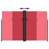 vidaXL Toldo lateral retr&aacute;til 220x600 cm vermelho