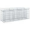 vidaXL Cama elevada de gabi&atilde;o 150 x 50 x 60 cm A&ccedil;o Galvanizado