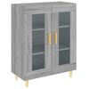 vidaXL Aparador 69,5x34x90 cm derivados de madeira cinzento sonoma