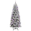 vidaXL &Aacute;rvore de Natal Artificial com 300 LEDs Branco 210 cm