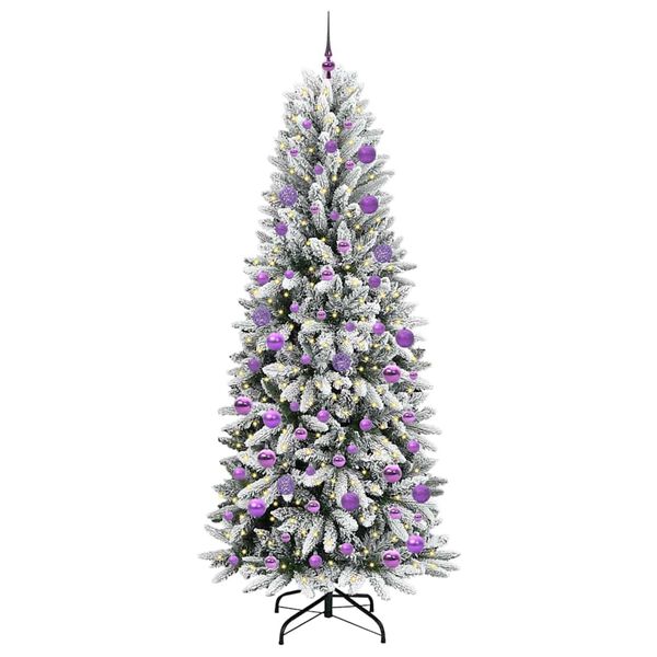 vidaXL &Aacute;rvore de Natal Artificial com 300 LEDs Branco 210 cm