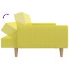 vidaXL Sof&aacute;-cama de 2 lugares tecido verde