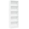 vidaXL Estante Branca 60x24x176 cm Madeira Engenheirada