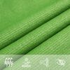 vidaXL Para-sol estilo vela 160 g/m&sup2; 3,5x3,5x4,9 m PEAD verde-claro