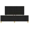 vidaXL Estrutura da Cama com cabeceira Preto 180 x 200 cm tecido