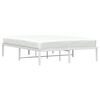 vidaXL Estrutura de cama 135x190 cm metal branco