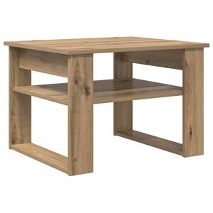 vidaXL Mesa de centro Carvalho Artesanal 64 x 54 x 44 cm