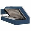 vidaXL Cama com arruma&ccedil;&atilde;o e colch&atilde;o Azul 90 x 200 cm Veludo