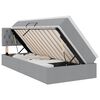 vidaXL Cama com arruma&ccedil;&atilde;o e colch&atilde;o Cinzento-claro 90 x 190 cm